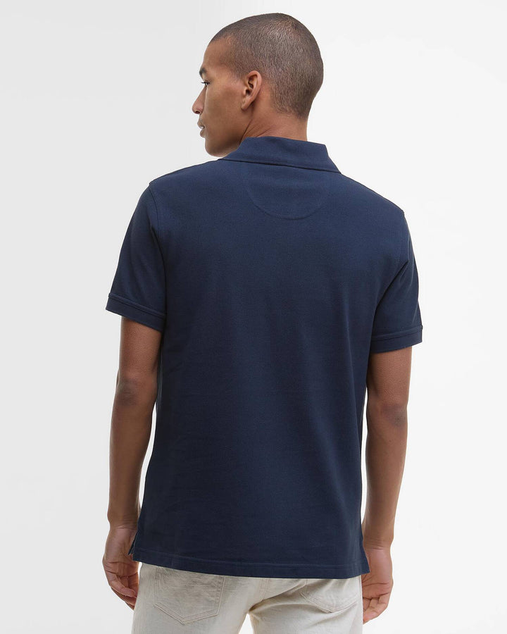 BARBOUR TARTAN PIQUE POLO - NEW NAVY