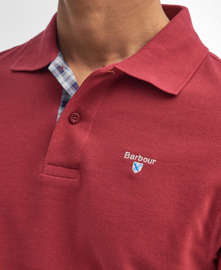 BARBOUR TARTAN PIQUE POLO - HIGHLAND RED