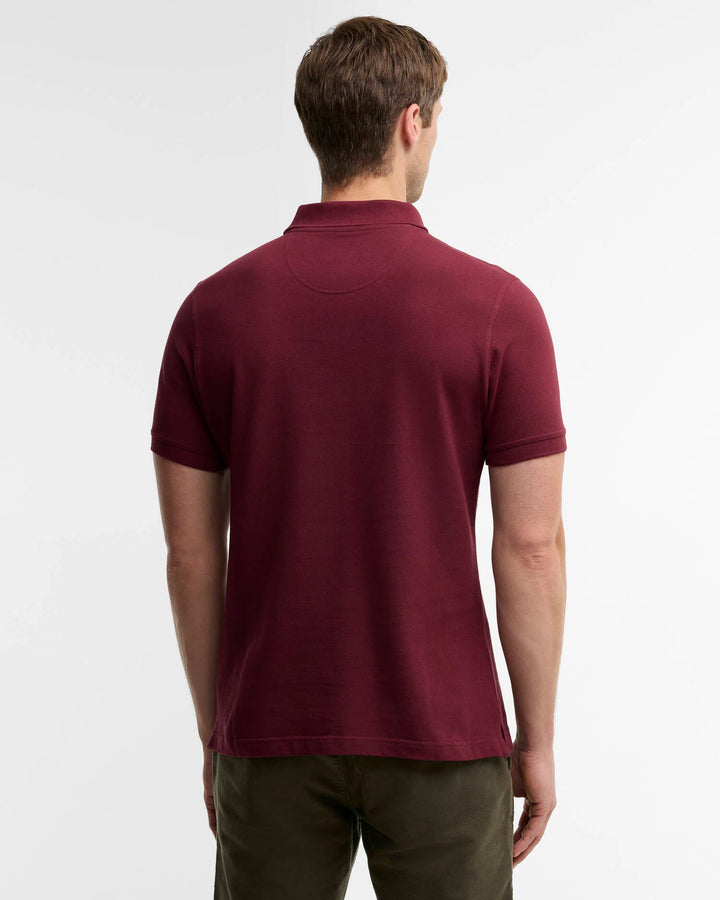 BARBOUR TARTAN PIQUE POLO - RUBY
