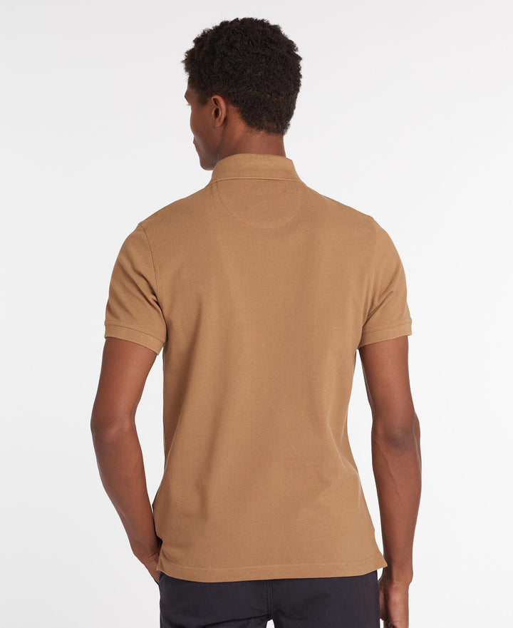 BARBOUR TARTAN PIQUE POLO - SANDSTONE