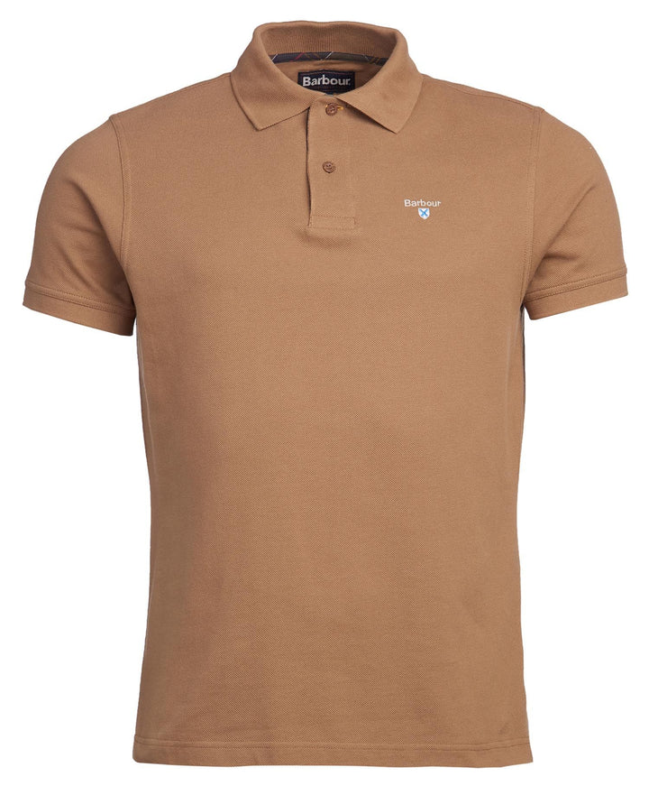 BARBOUR TARTAN PIQUE POLO - SANDSTONE