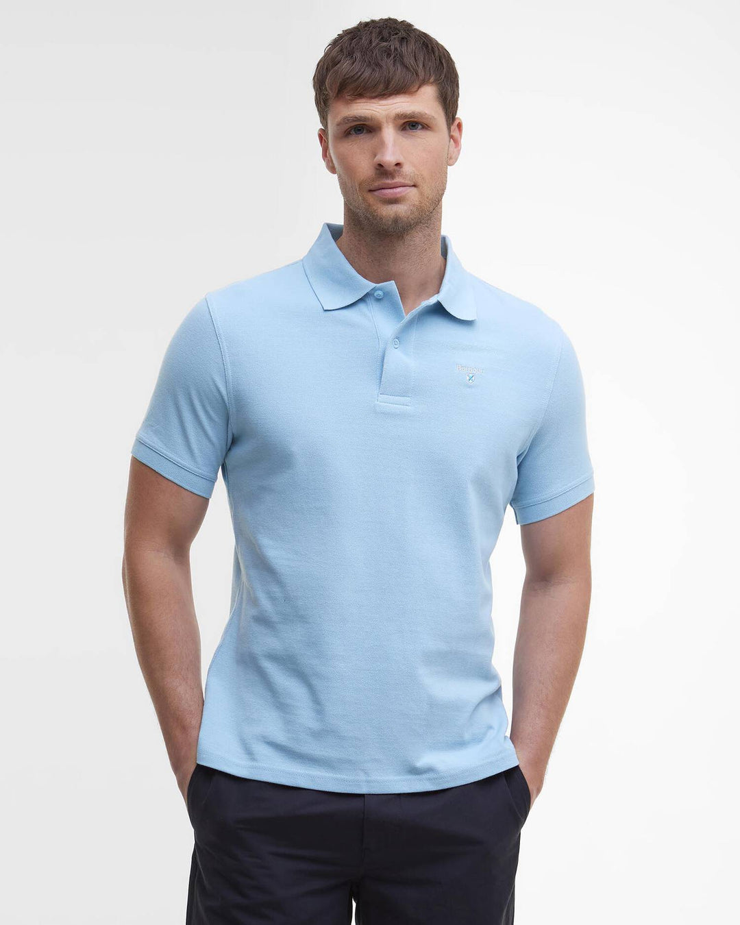 BARBOUR SPORTS TAILORED POLO - SKY