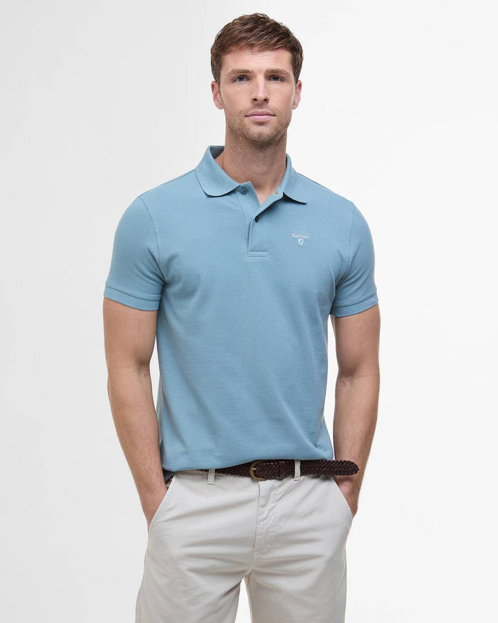 BARBOUR SPORTS TAILORED POLO - LEAD