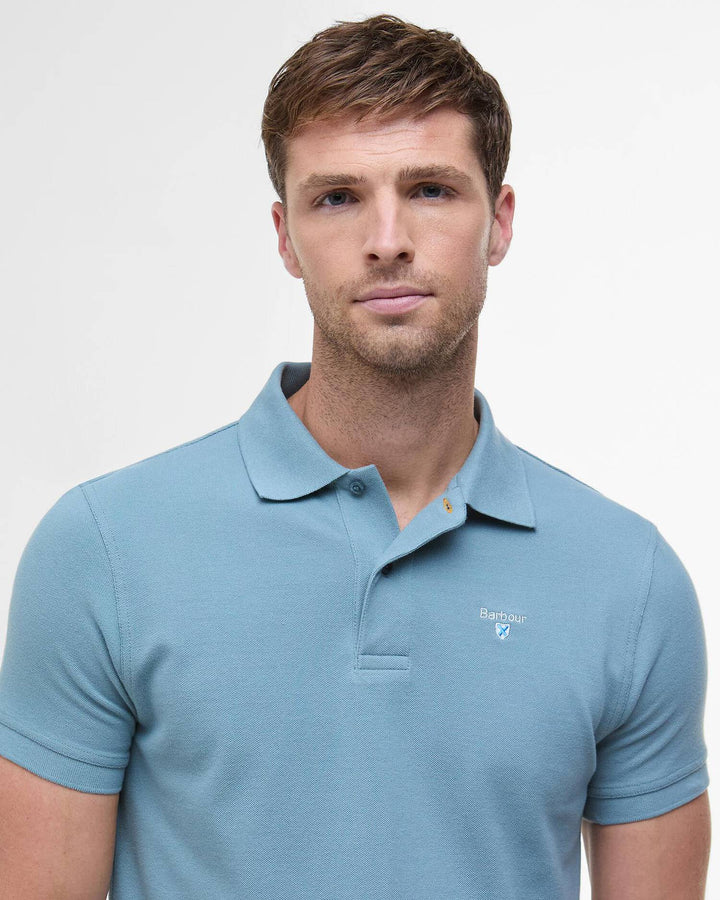 BARBOUR SPORTS TAILORED POLO - LEAD