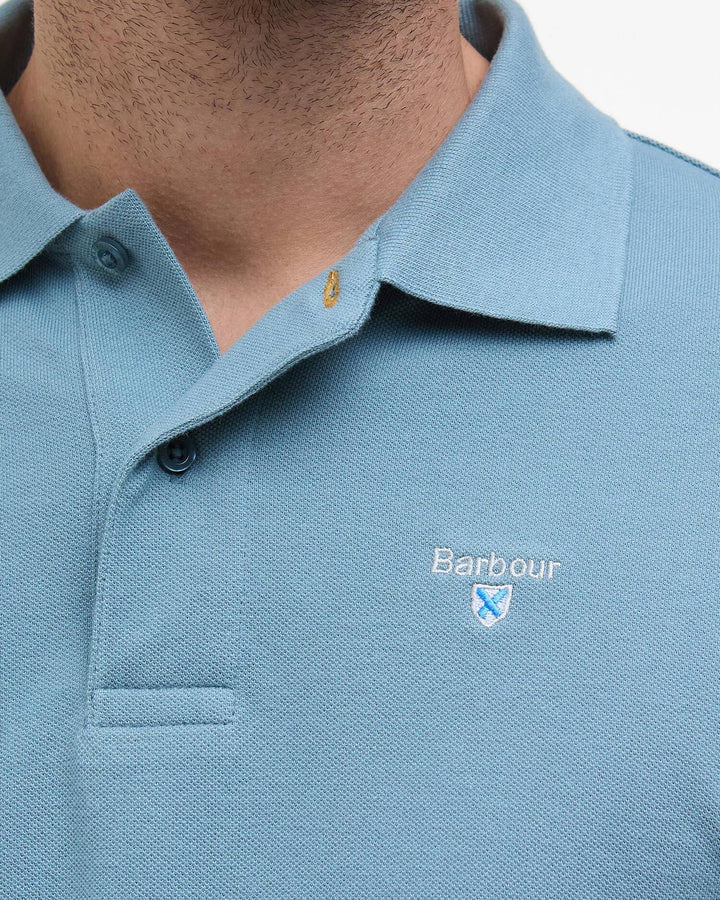 BARBOUR SPORTS TAILORED POLO - LEAD