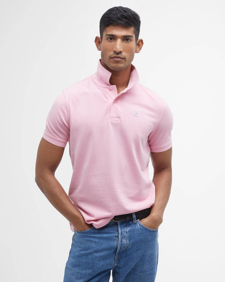 BARBOUR SPORTS TAILORED POLO - PINK
