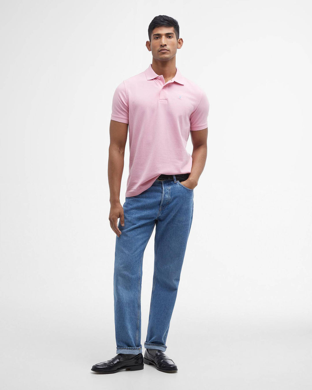 BARBOUR SPORTS TAILORED POLO - PINK