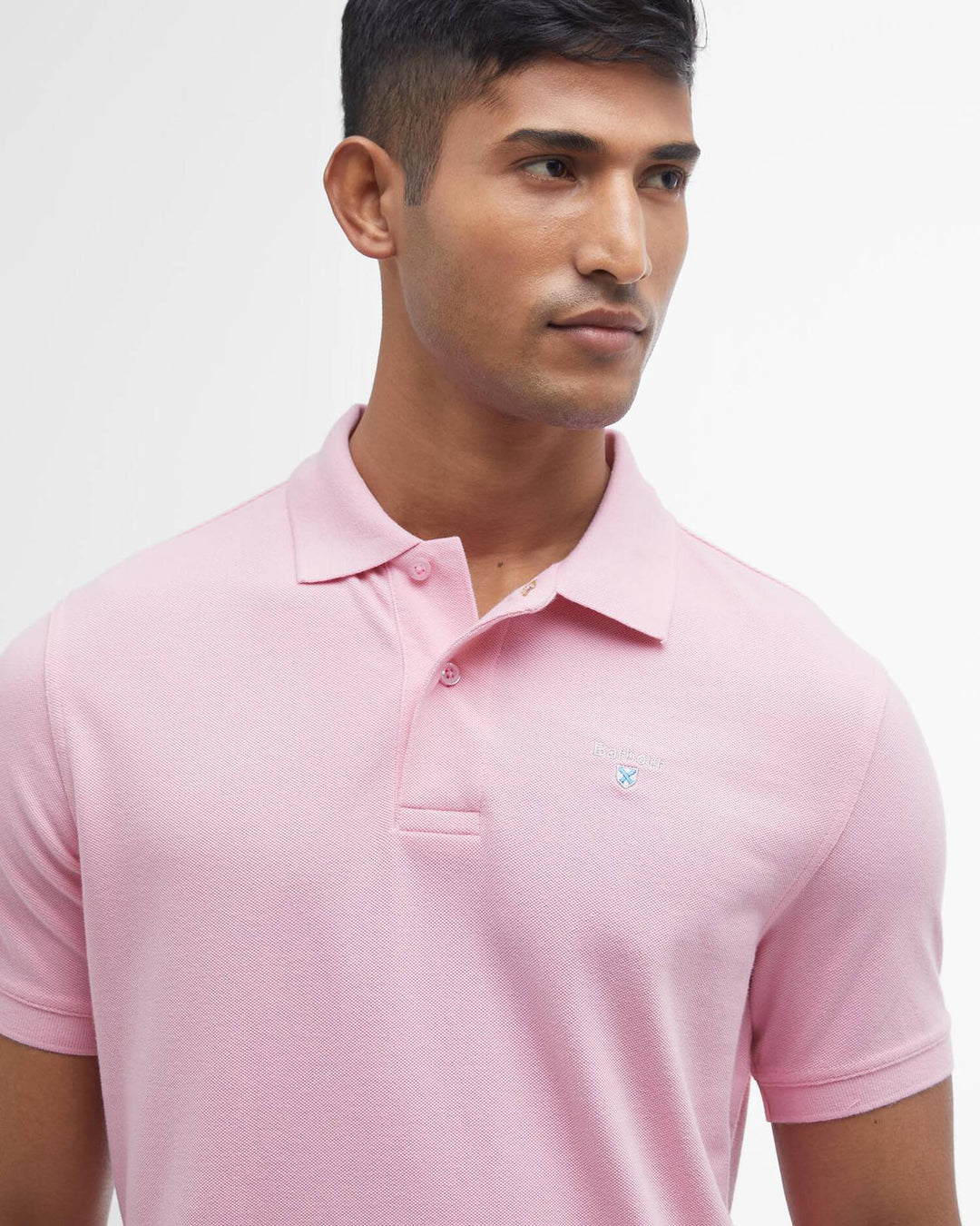 BARBOUR SPORTS TAILORED POLO - PINK