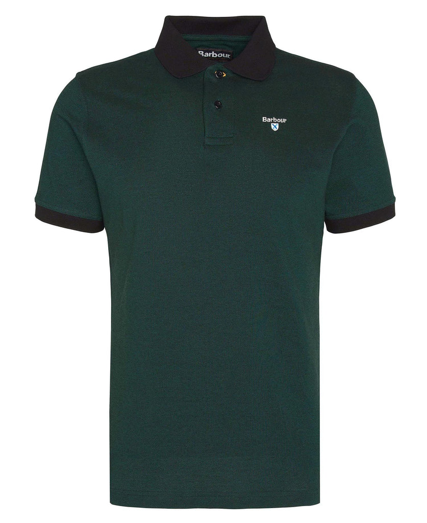BARBOUR SPORTS MIX POLO EVERGREEN T W Menswear