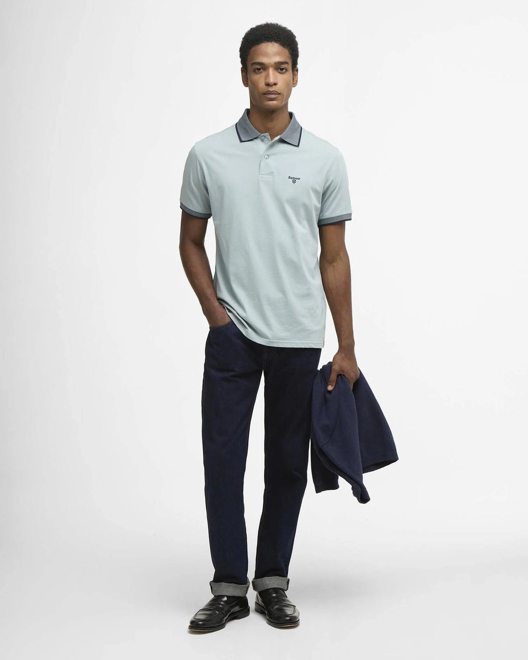BARBOUR CORNSAY POLO - SLATE