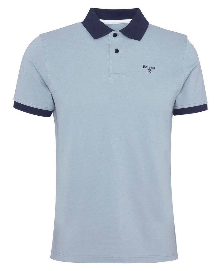 BARBOUR LYNMOUTH TIPPED POLO - LEAD
