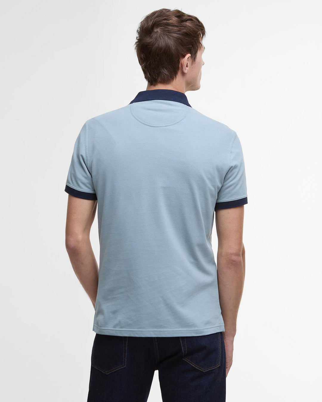 BARBOUR LYNMOUTH TIPPED POLO - LEAD