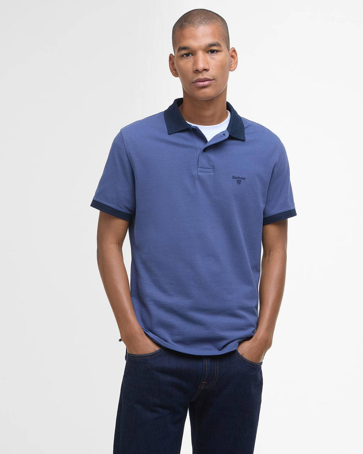 BARBOUR LYNMOUTH TIPPED POLO - OCEANA