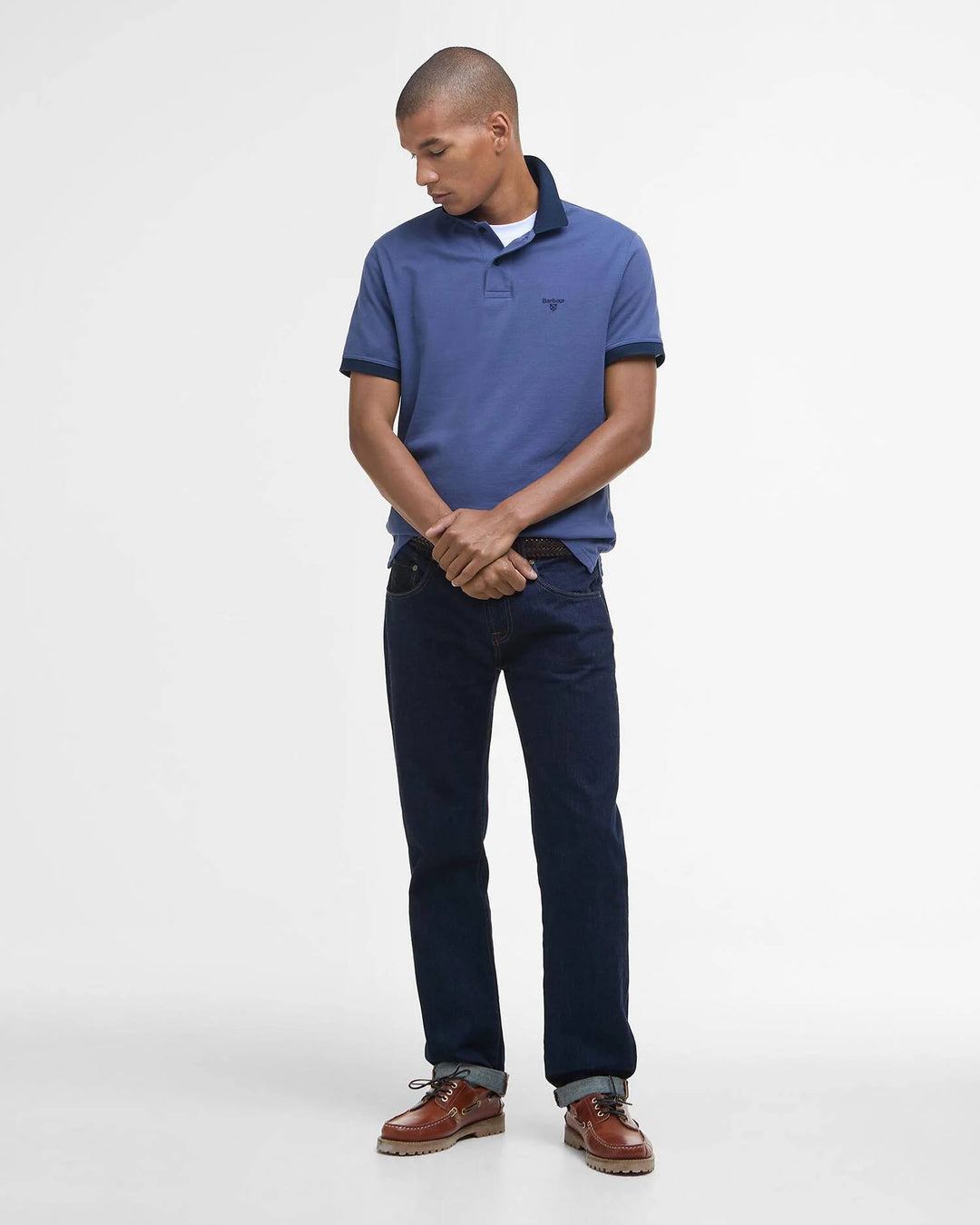BARBOUR LYNMOUTH TIPPED POLO - OCEANA