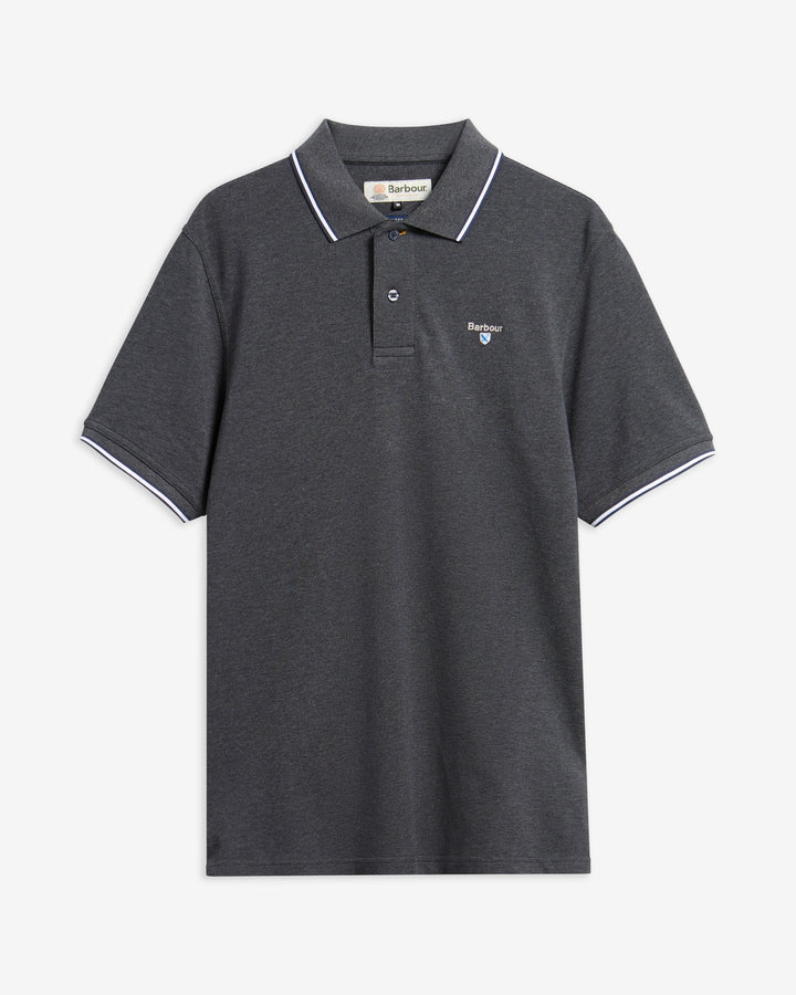 BARBOUR FIELDING TAILORED POLO - CHARCOAL