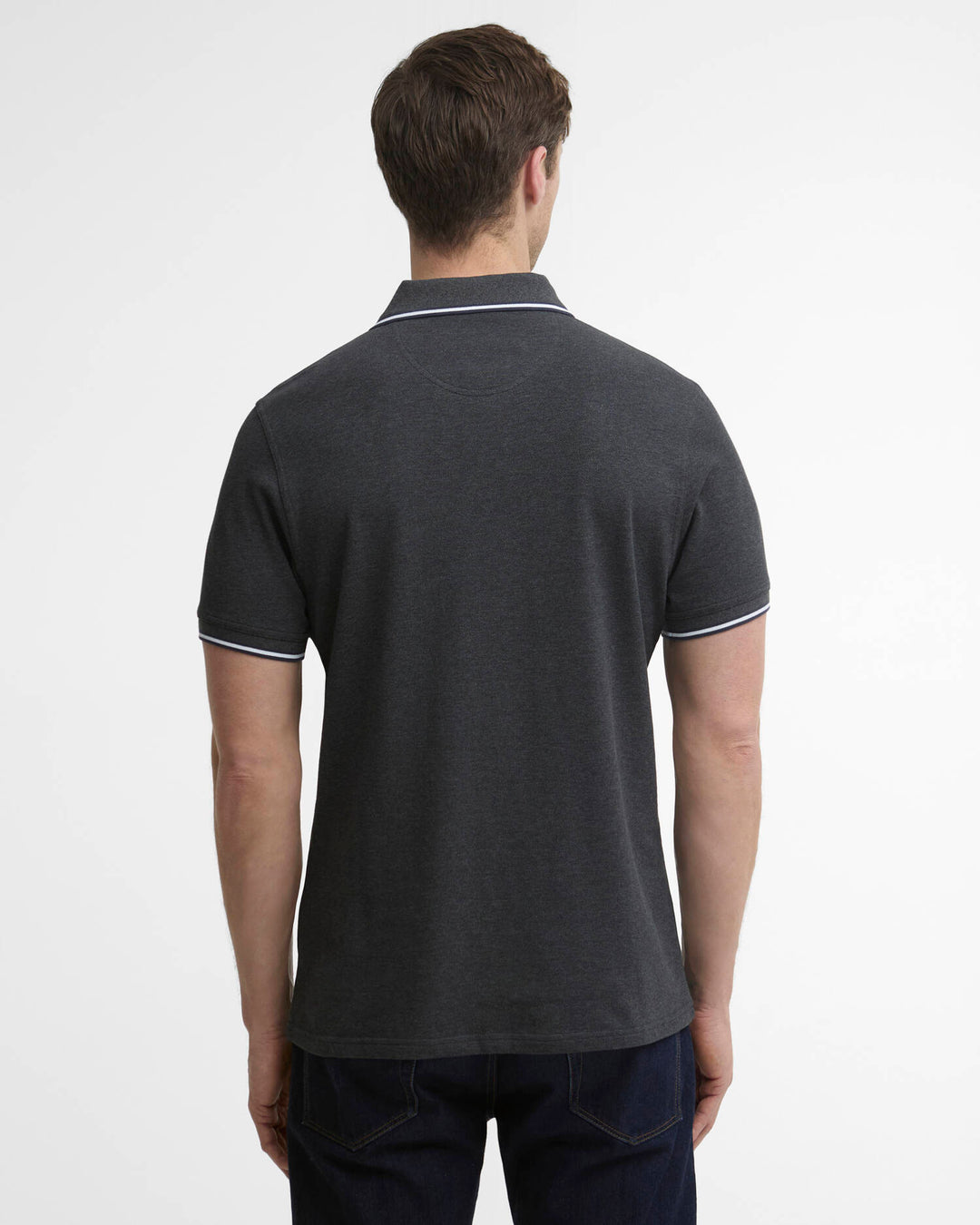BARBOUR FIELDING TAILORED POLO - CHARCOAL