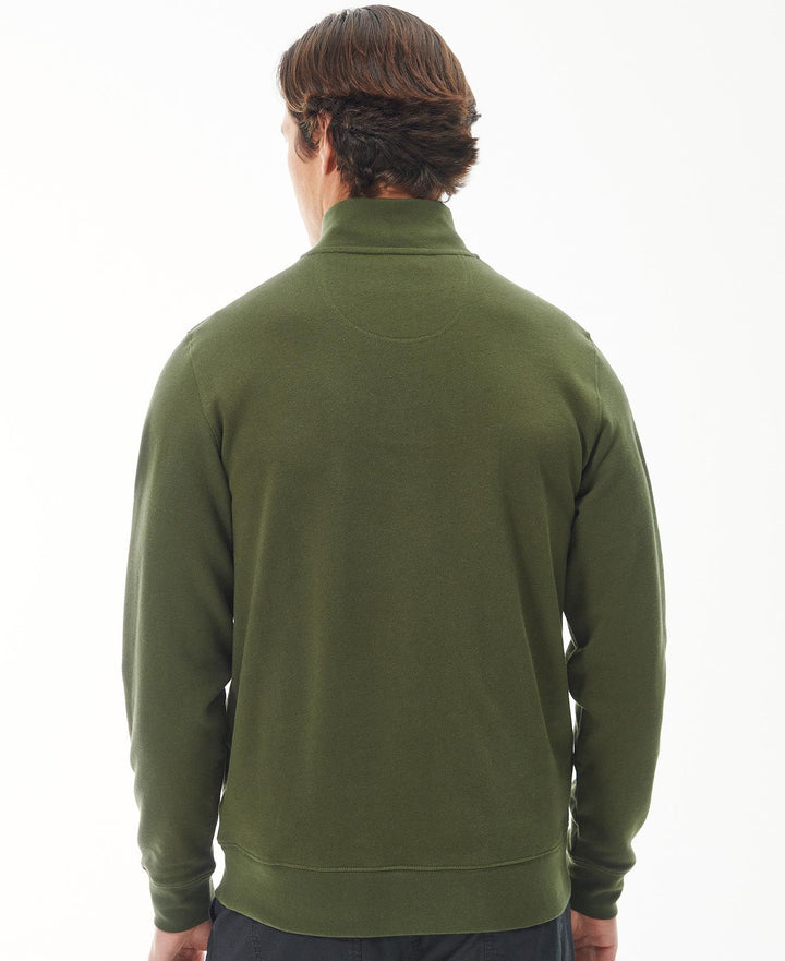BARBOUR ROTHLEY HALF ZIP - OLIVE