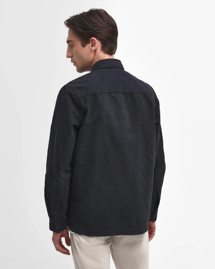 BARBOUR REGULAR WASHED OVERSHIRT - NAVY