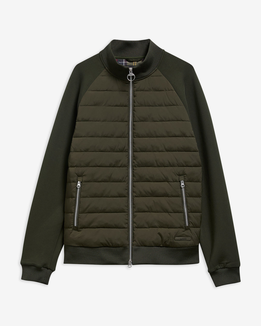 BARBOUR THORNTON QUILTED ZIP THRU - SAGE