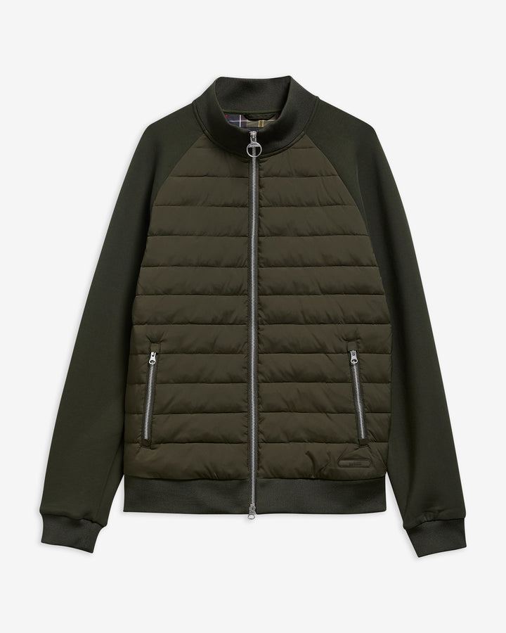 BARBOUR THORNTON QUILTED ZIP THRU - SAGE