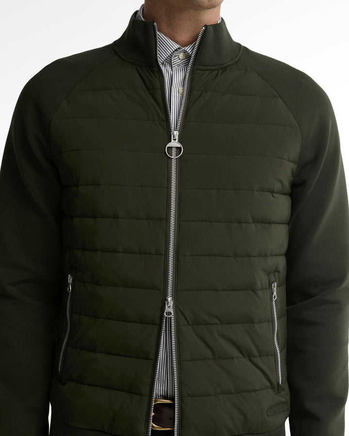 BARBOUR THORNTON QUILTED ZIP THRU - SAGE