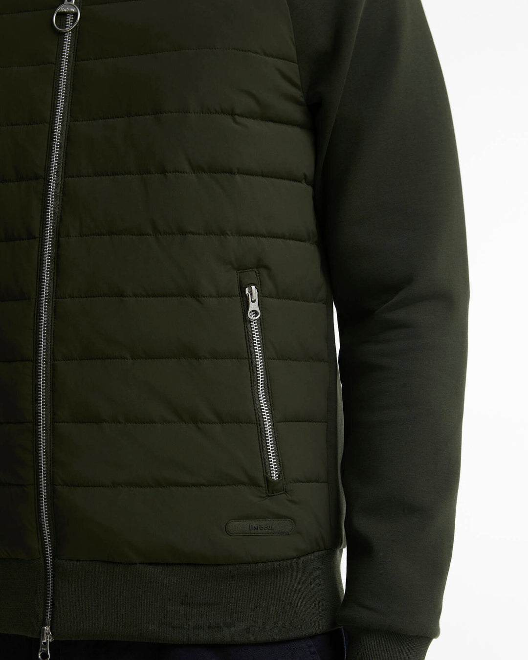 BARBOUR THORNTON QUILTED ZIP THRU - SAGE