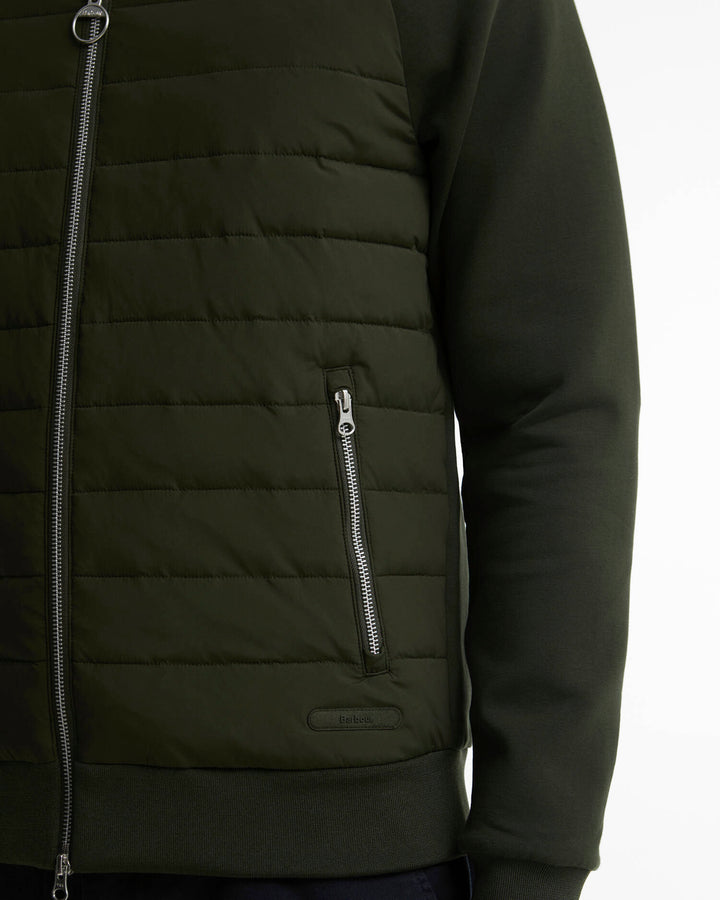 BARBOUR THORNTON QUILTED ZIP THRU - SAGE