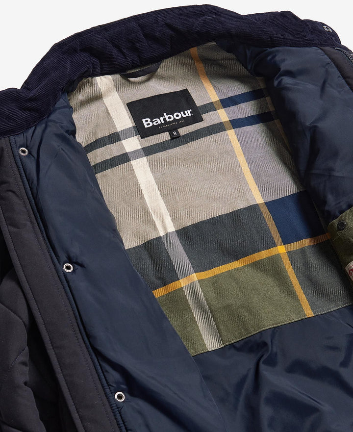 BARBOUR WINTER CHELSEA QUILT - NAVY