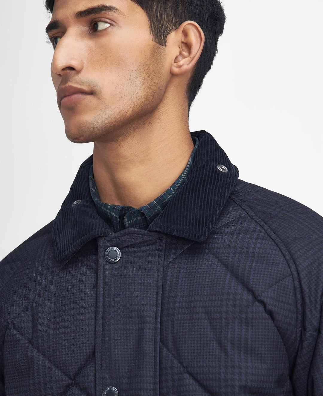 BARBOUR WINTER BEDALE QUILTED JACKET - NAVY
