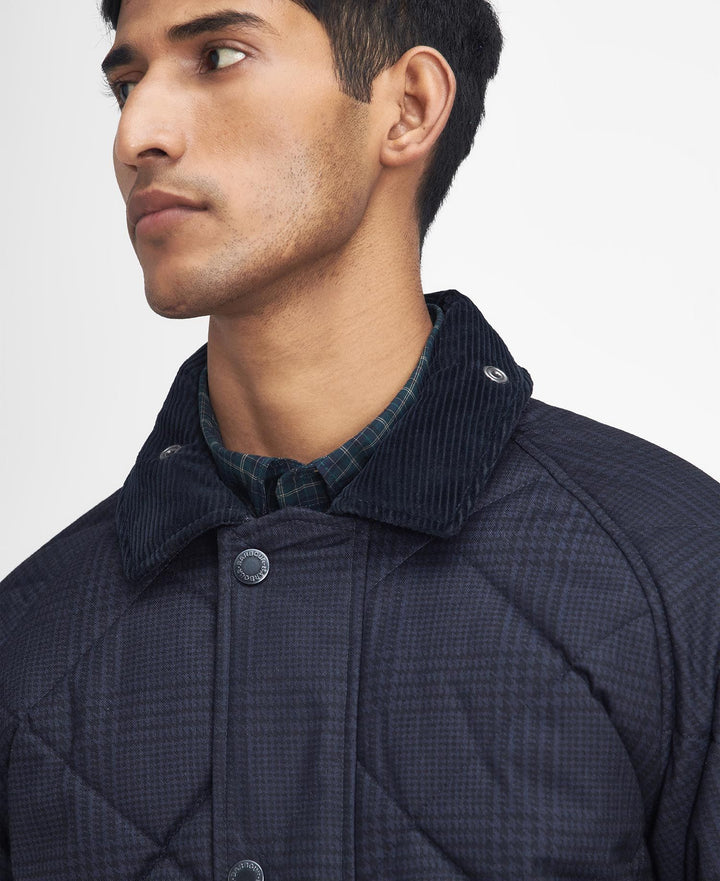 BARBOUR WINTER BEDALE QUILTED JACKET - NAVY