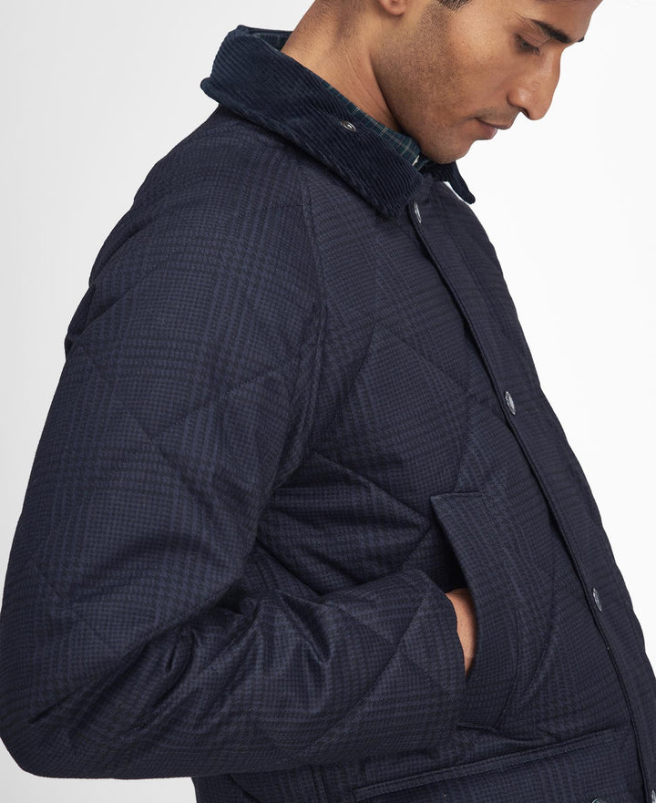 BARBOUR WINTER BEDALE QUILTED JACKET - NAVY