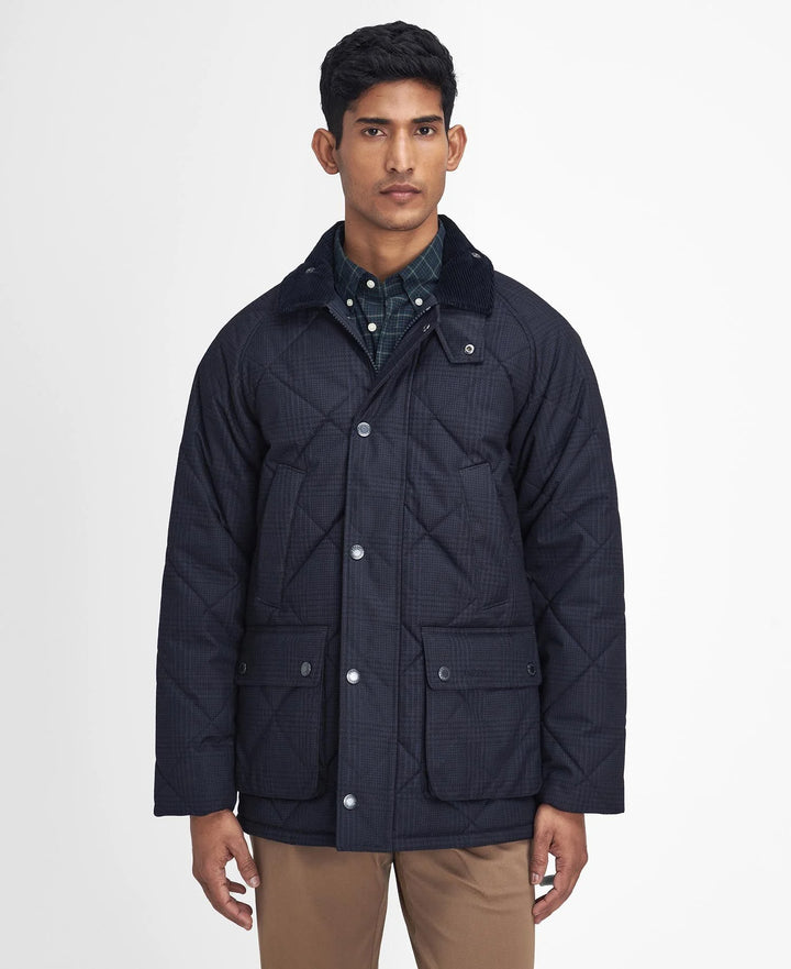 BARBOUR WINTER BEDALE QUILTED JACKET - NAVY