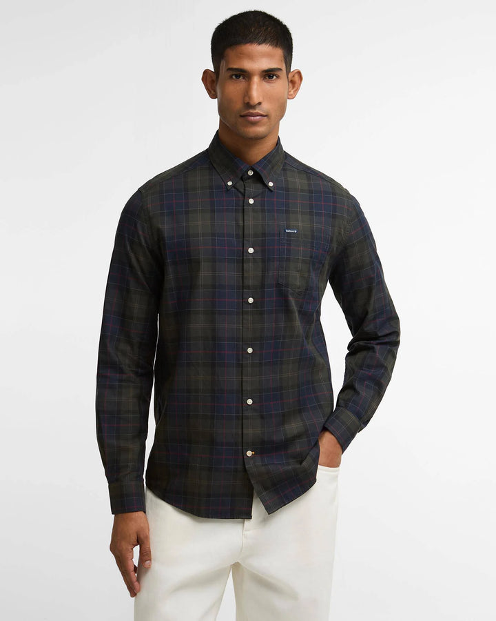 BARBOUR WETHERAM TAILORED SHIRT - SHADOW