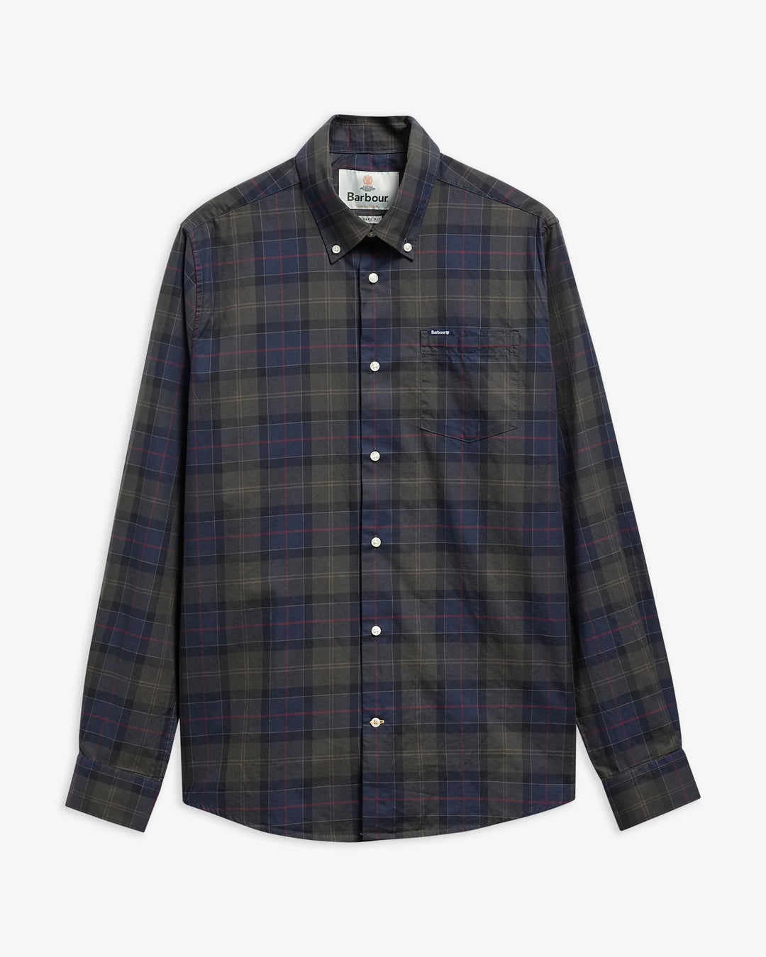 BARBOUR WETHERAM TAILORED SHIRT - SHADOW