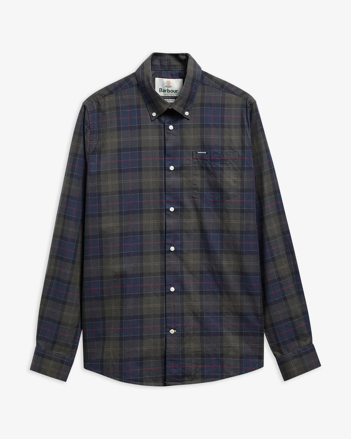 BARBOUR WETHERAM TAILORED SHIRT - SHADOW