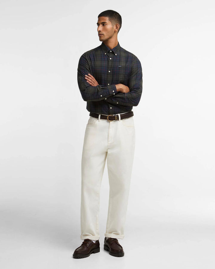 BARBOUR WETHERAM TAILORED SHIRT - SHADOW