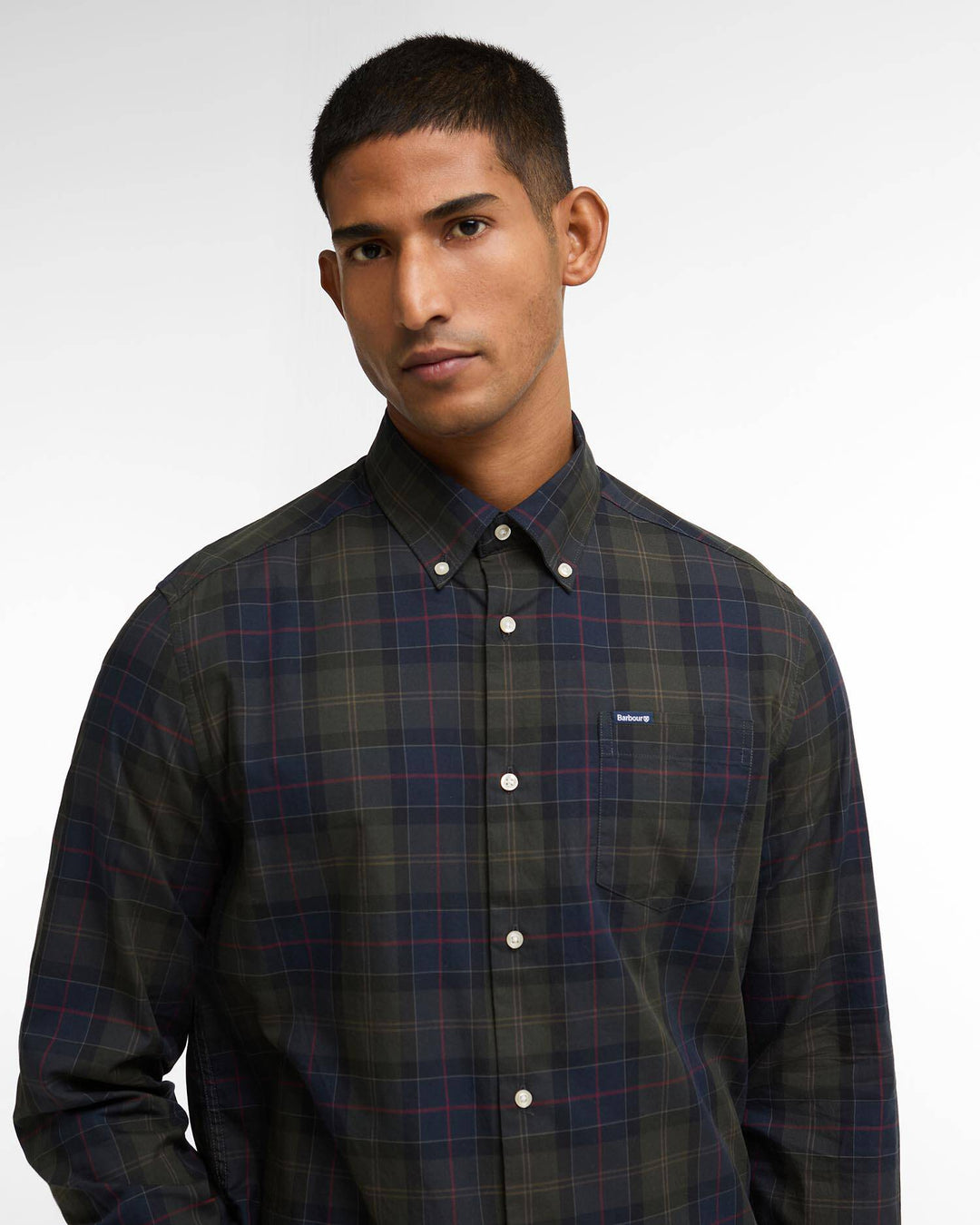 BARBOUR WETHERAM TAILORED SHIRT - SHADOW
