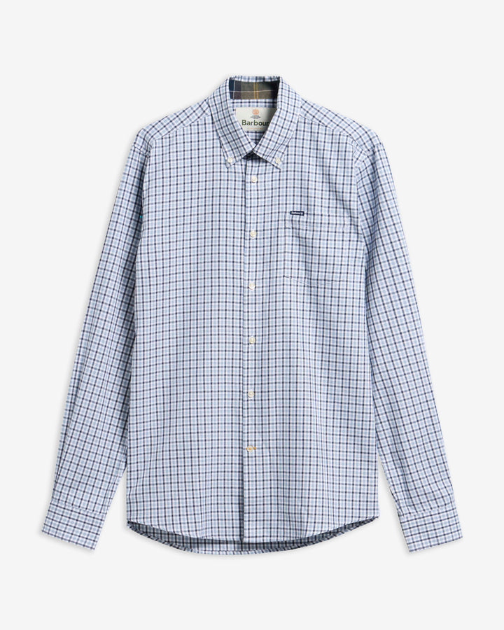 BARBOUR PADSHAW TAILORED GINGHAM - BLUE