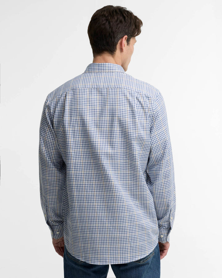 BARBOUR HENDERSON WEAVE SHIRT - DEEP BLUE