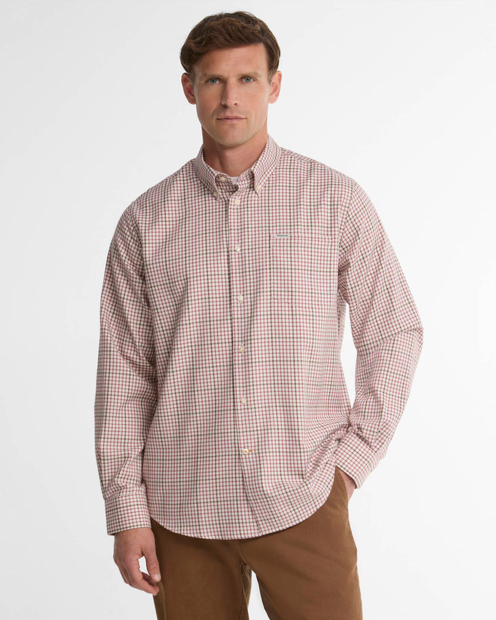 BARBOUR HENDERSON WEAVE SHIRT - MAUVE