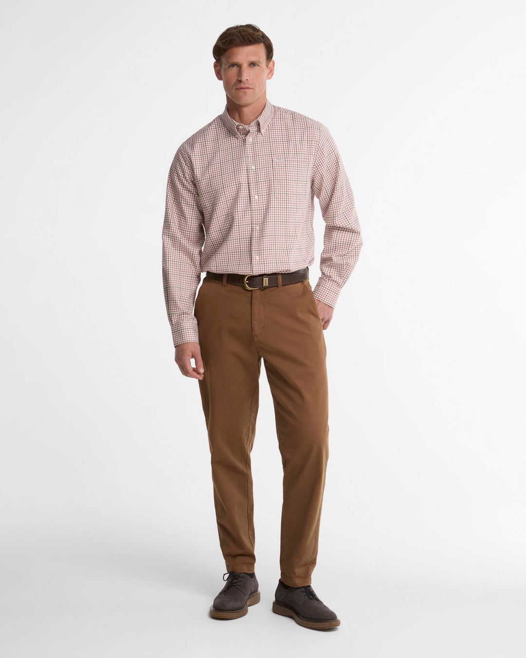 BARBOUR HENDERSON WEAVE SHIRT - MAUVE