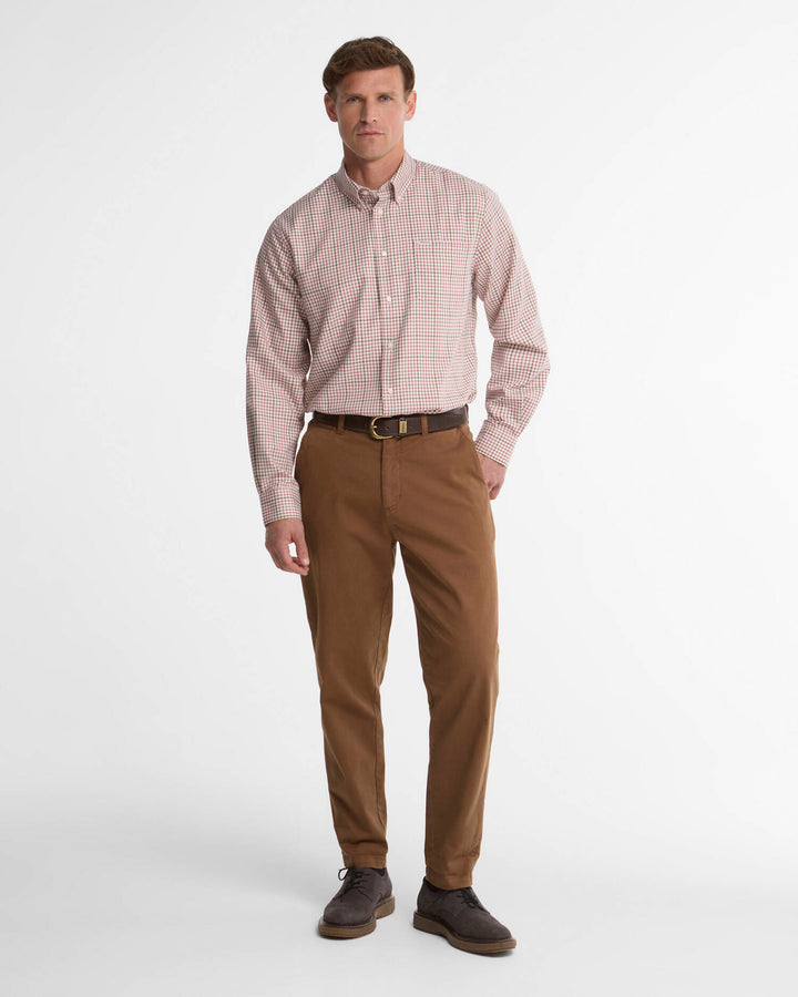 BARBOUR HENDERSON WEAVE SHIRT - MAUVE