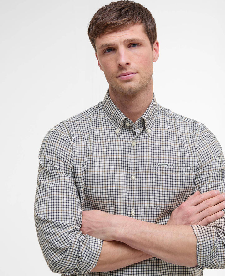 BARBOUR HENDERSON WEAVE SHIRT - WHISPER WHITE