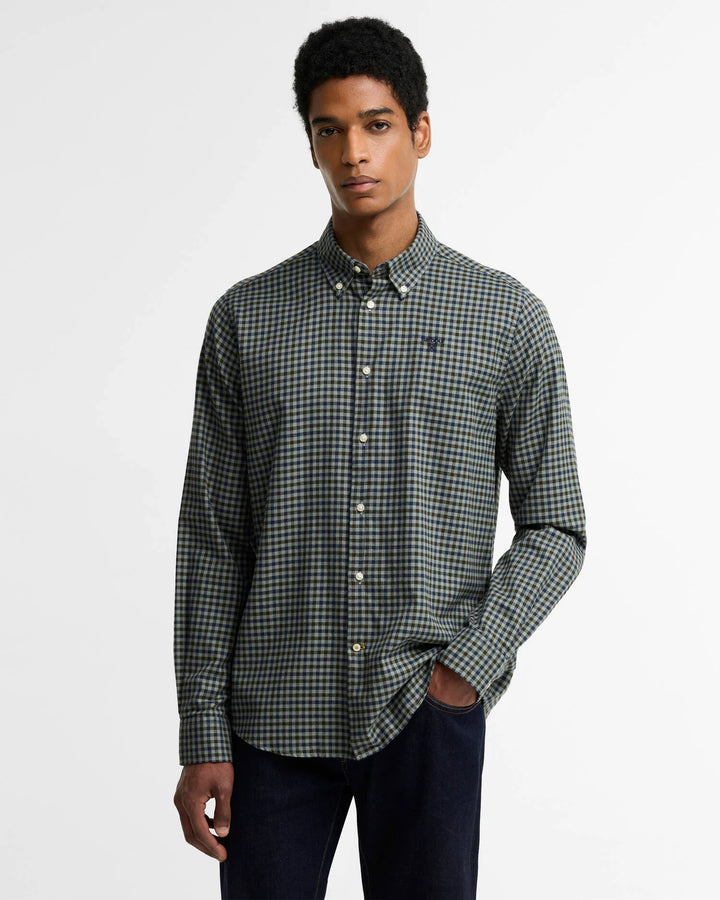 BARBOUR FINKLE TAILORED SHIRT - GREEN