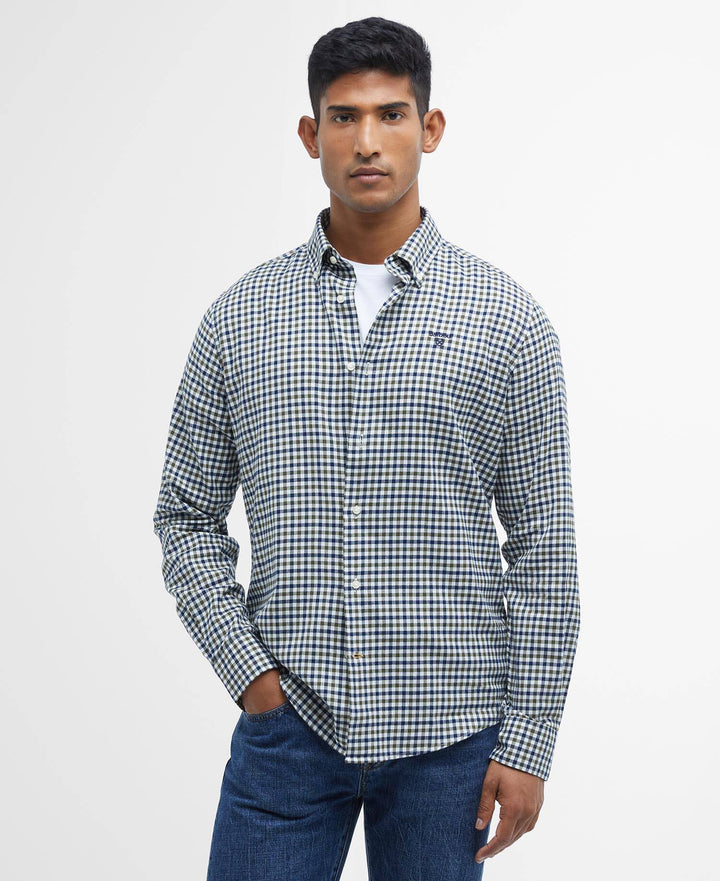 BARBOUR FINKLE TAILORED SHIRT - OLIVE