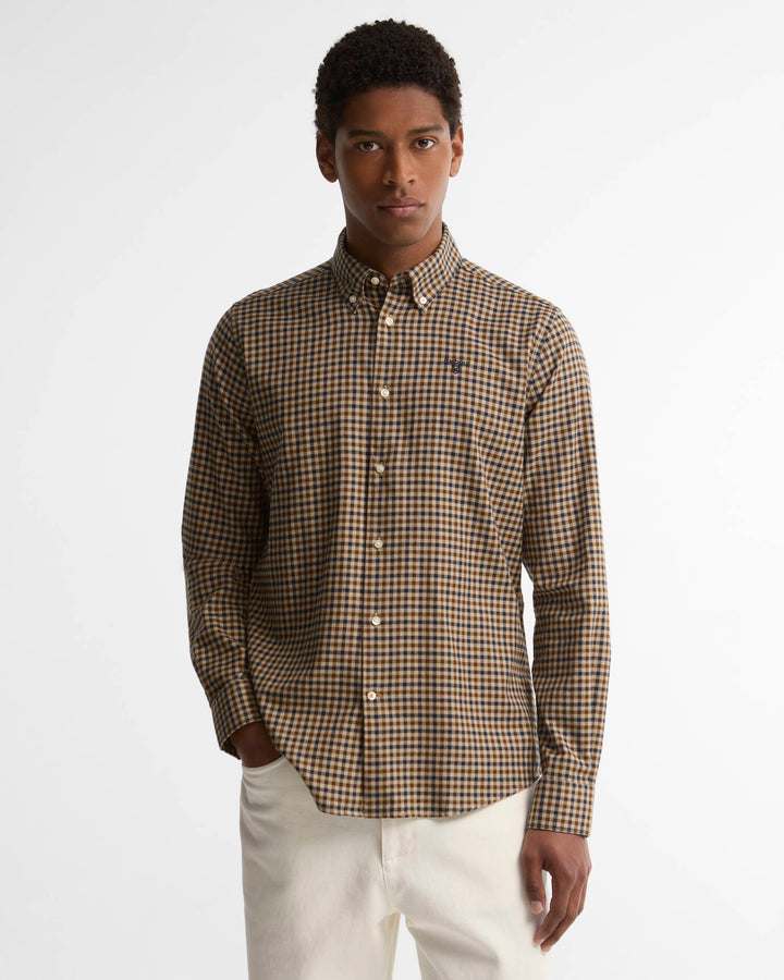 BARBOUR FINKLE TAILORED SHIRT - DARK SAND