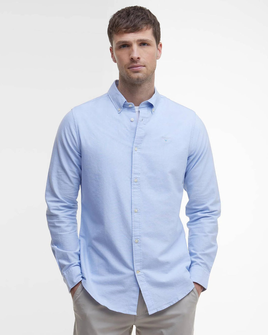 BARBOUR OXTOWN TAILORED SHIRT - SKY