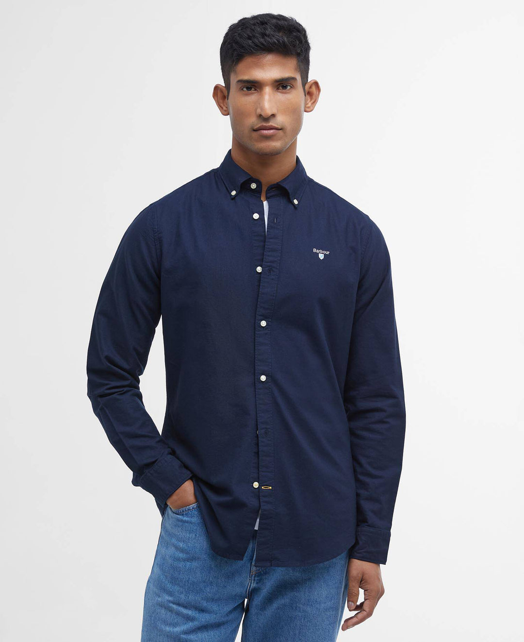 BARBOUR OXTOWN TAILORED SHIRT - NAVY