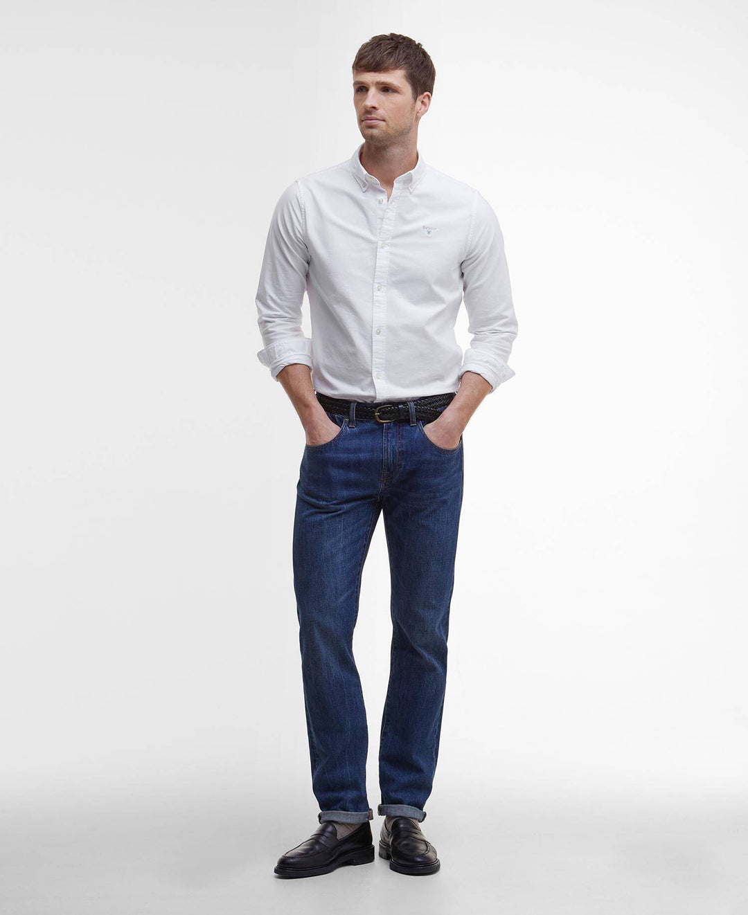 BARBOUR OXTOWN TAILORED SHIRT - WHITE