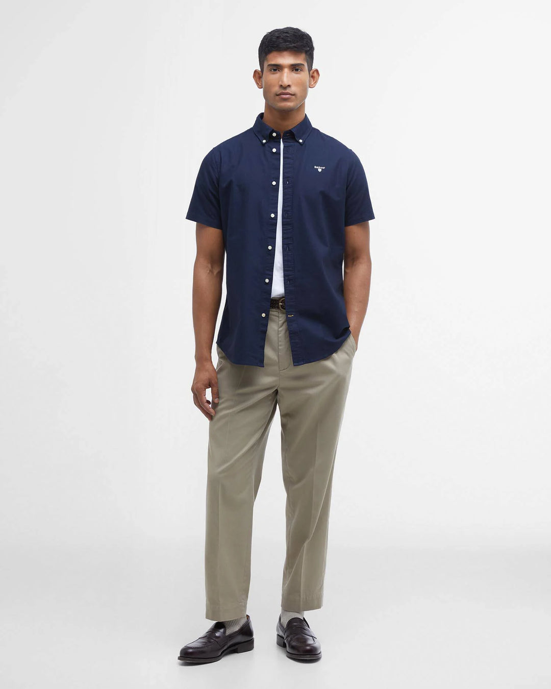 BARBOUR OXTOWN SS SHIRT - NAVY